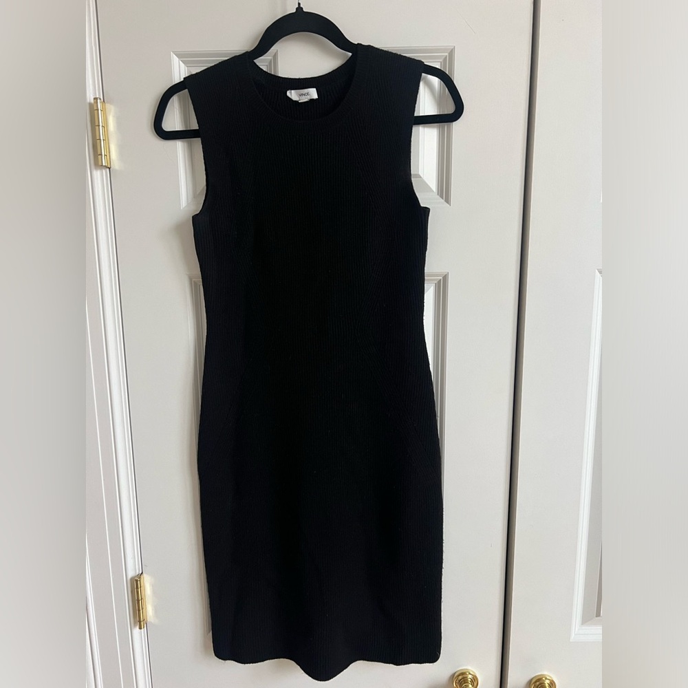Vince Ribbed Sweater Dress